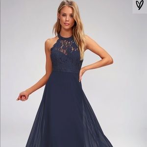 Lulus maxi bridesmaid dress. NEVER WORN